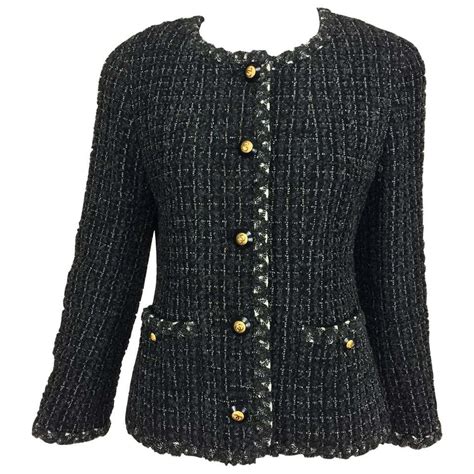 ladies tweed chanel style jacket|chanel original tweed jacket 1954.